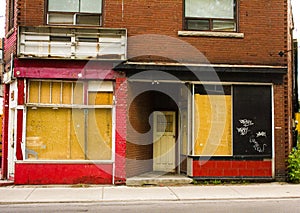 Vacant Store Front in Toronto