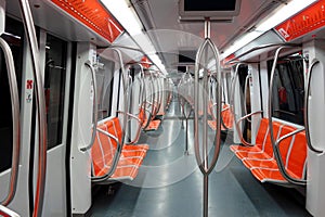 Vacant Tube underground train