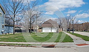 Vacant Urban Neighborhood Corner Lot