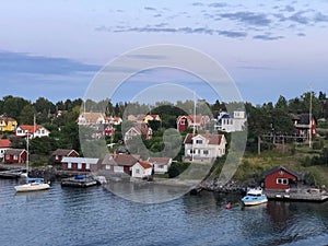 Vacation homes on island in Stockholm Archipelago Sweden