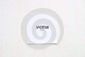 Vacation ideas - art concept