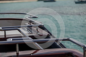 Vacation on Motor Yacht, details of Interior Luxury Yacht