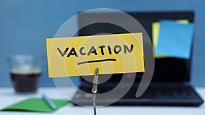 Vacation written