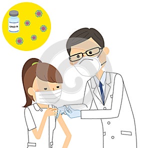 Vaccinated nurse