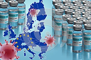 Vaccination campaign in European Union.