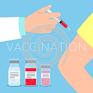 Vaccination concept illustration