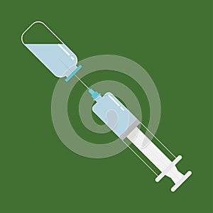 Vaccination icon vector illustration design isolated concept