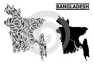 Vaccination Mosaic Map of Bangladesh