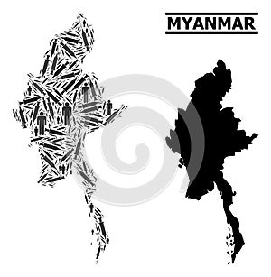 Vaccination Mosaic Map of Myanmar