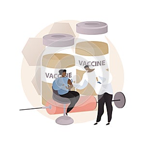 Vaccination of preteens and teens abstract concept vector illustration.