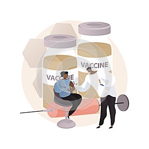 Vaccination of preteens and teens abstract concept vector illustration. photo