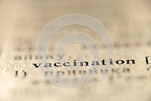 Vaccination word dictionary
