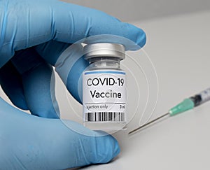 Pfizer vaccine against coronavirus COVID-19 in vial photo