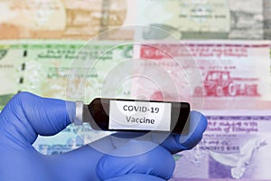 Vaccine against Covid-19 on the background of Ethiopian money