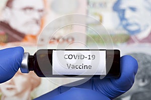 Vaccine against Covid-19 on the background of Uruguayan peso