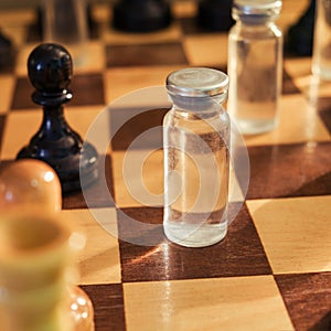 A vaccine against the virus in a chess game, the concept of a pandemic and politics