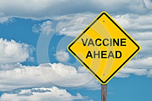 Vaccine Ahead Warning Sign