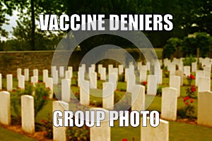 Vaccine conspiracy dark humor meme