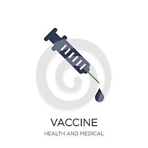 Vaccine icon. Trendy flat vector Vaccine icon on white background from Health and Medical collection