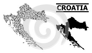 Vaccine Mosaic Map of Croatia