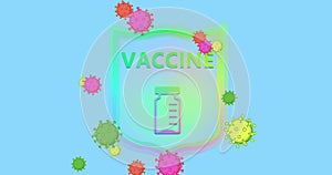 The vaccine protects against the virus. Antibodies attack and destroy the coronavirus. Concept of treatment or