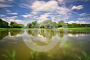 Vachalkov rybnik pond near Stupava town