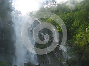 Vachiratharn Waterfall in Chiang Mai, Thailand