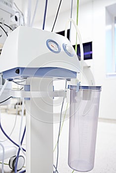 Vacuum aspirator at hospital operating room