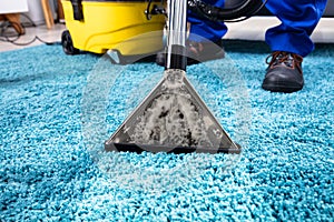 Vacuum Cleaner On Carpet