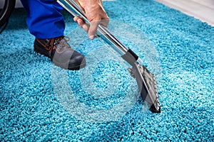 Vacuum Cleaner On Carpet