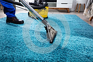 Vacuum Cleaner On Carpet