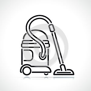 Vacuum cleaner or hoover icon