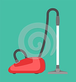 Vacuum cleaner icon isolated. Household appliance.