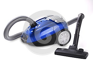 Vacuum cleaner isolated on white background photo