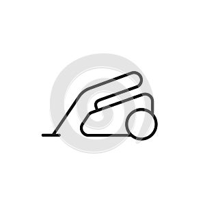 Vacuum cleaner line icon. household electrical appliance. isolated vector image