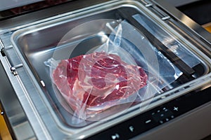 vacuum cleaner and vacuum packaging of meat products