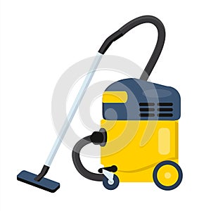Vacuum cleaner vector illustration. Hoover icon.