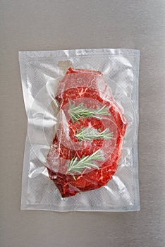 Vacuum sealed roast beef