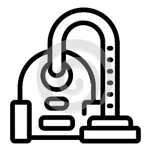 Vacuuming cleaner device icon outline vector. Indoor vacuum machine