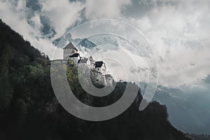 Vaduz Castle and Mountains - Vaduz, Liechtenstein