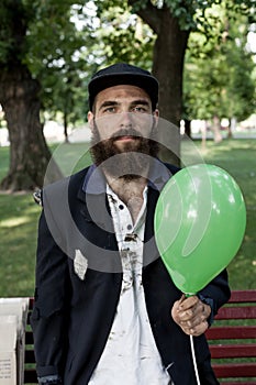 Vagrant with ballon