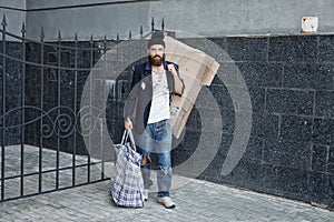 Vagrant on the street