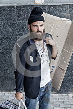 Vagrant on the street