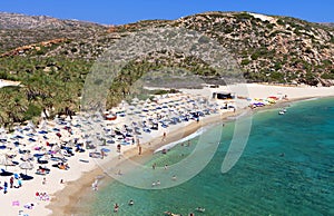 Vai beach at Crete island in Greece