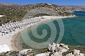 Vai beach at Crete island in Greece