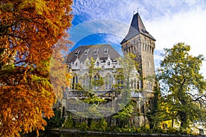 The Vajdahunyad castle in Budapest, Hungary