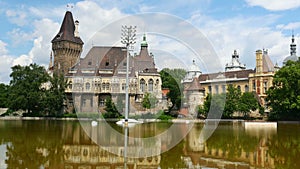 vajdahunyad castle, budapest, hungary, 4k