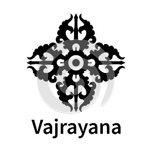 Vajrayana symbol. Religious icons. Vector