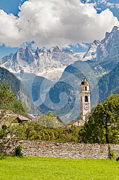 Val Bondasca - View of the Sciore, Pizzo Cengalo and Badile da Soglio - Year 2013