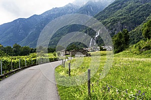 Val Bregaglia (Switzerland) with cascades